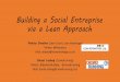 Lean Startup Approach To Social Entreprise v1
