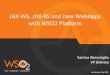 Jax WS JAX RS and Java Web Apps with WSO2 Platform