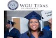 WGU Texas - 2013 Year-End Highlights