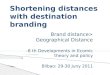 Presentación shortening distances with destination branding inglés