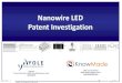 Nanowire LED Patent Investigation IP 2014 Report by Yole Developpement