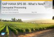 SAP HANA SPS08 Geospatial Processing