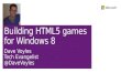 Building HTML5 games for windows 8