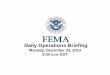 FEMA Operations Brief for Dec 23, 2013