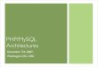 PHP and MySQL Architectures