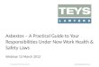 Asbestos A Practical Guide to Your Responsibilities Under WHS Laws