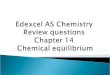 Edexcel AS Chemistry Chapter 14