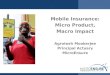 Mobile Insurance: Micro Product, Macro Impact