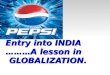 Pepsi entry into india
