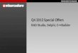RAD Studio, Delphi and C++Builder Special Offers - Q4 2013