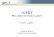 The Data Documentation Initiative (DDI) XML Standard - Missy - Microdata Information System - Use Case [Thomas Bosch - 25.10.2010]