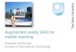 Augmented reality for mobile learning