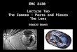 EMC 3130/2130 Lecture Two - The Camera Lens