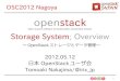 OSC2012 Nagoya - OpenStack - Storage System; Overview