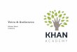 Voice and Audiences presentation  - KhanAcademy