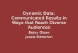 Dynamic Data: Communicating Survey Results in Ways that Reach Diverse Audiences