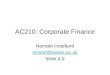 AC210 Corporate Finance Lecture Notes.ppt
