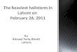 The heaviest hailstorm in Lahore