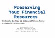 Preserving Your Financial Resources Development Office