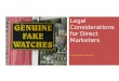 Direct Marketing Legal Considerations