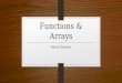 PHP Functions & Arrays