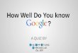 QUIZ: How well do you know google?