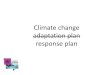 Climate change response plan