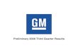 Earning Presentation of General Motors: Q3 2008