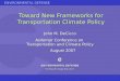 Toward New Frameworks for Transportation Climate Policy