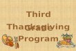 2013 Thanksgiving Program