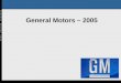General Motors 2005: Crisis and Way Out