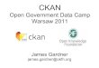 CKAN @ The Open Government Data Camp