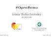 OKFN, CKAN & OpenData at #OpenRoma