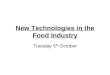 New technologies in the food industry