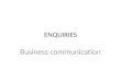 Enquiries Business Communication