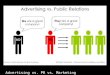 PR vs. Advertising vs. Marketing