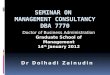 MGT 7999 Management Consultancy