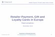 Retailer Payment, Gift and Loyalty Cards in Europe