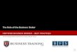 Business Brokerage Training