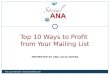 Profit mailing-list copy