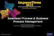 Seamless Process & Business Process Management - Srikrishnan Sundararajan