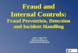 Fraud And Internal Controls   Linked In April 2011