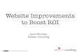 Website Improvements to Boost ROI