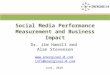 Social Media Performance Measurement and Business Impact