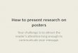 How to present research on posters
