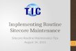 Sitecore Maintenance Tips