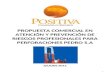 PROPUESTA COMERCIAL EN ATENCIÓN Y PREVENCIÓN DE RIESGOS PROFESIONALES PARA PERFORACIONES PEDRO S.A JULIODE 2011 1
