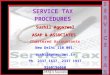 Service tax procedures
