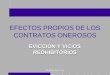 Dr. Mario Luis Vivas EFECTOS PROPIOS DE LOS CONTRATOS ONEROSOS EVICCION Y VICIOS REDHIBITORIOS