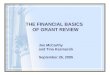 Track 1 Finance: The Financial Basics of Grant Review